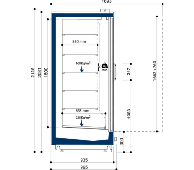 Exhibidora vertical Magna BT #Costan